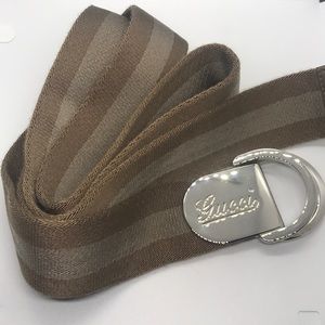 Gucci Web Belt Beige
